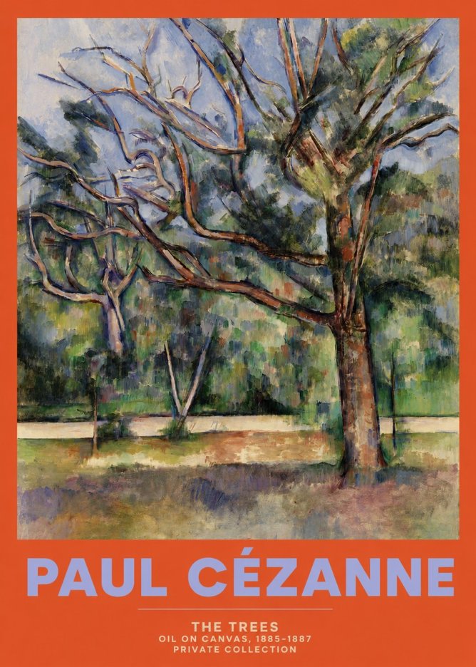 Paul Cézanne The Trees No2 - Plakat