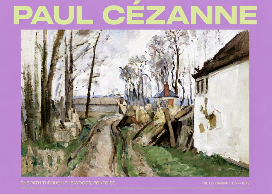 Paul Cézanne The Path Through the Woods, Pontoise No2 - Plakat