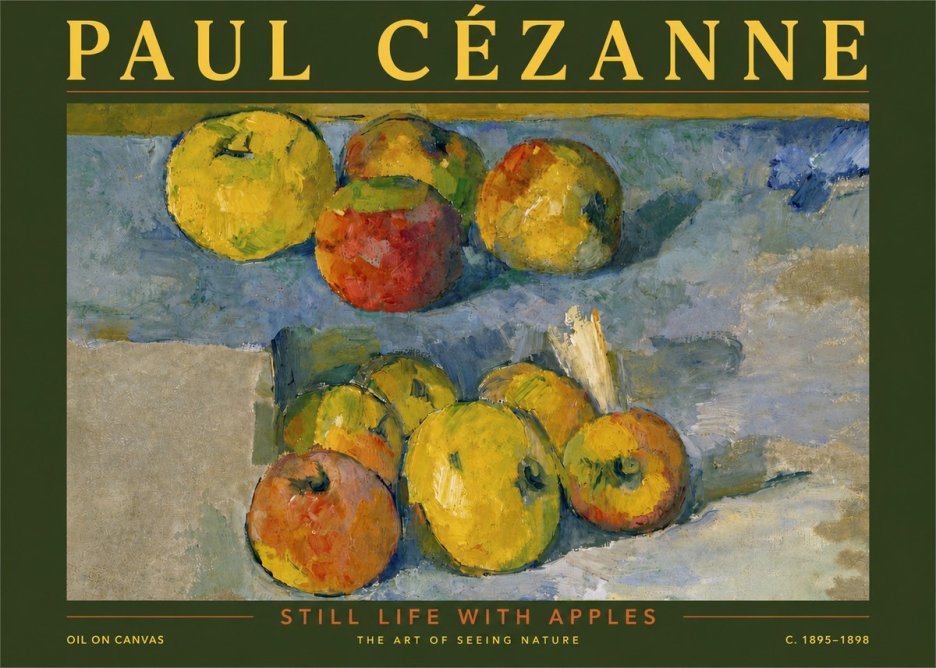 Paul Cézanne Still Life with Apples No5 - Plakat
