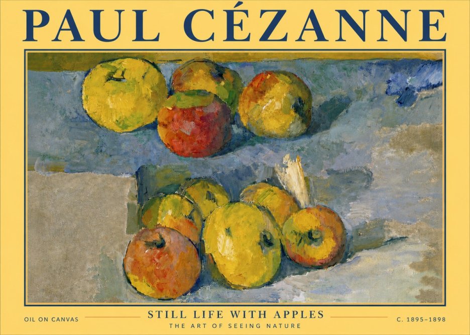 Paul Cézanne Still Life with Apples No6 - Plakat