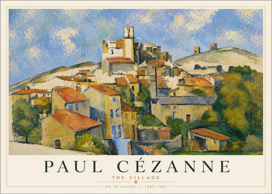 Paul Cézanne The Village III No5 - Plakat