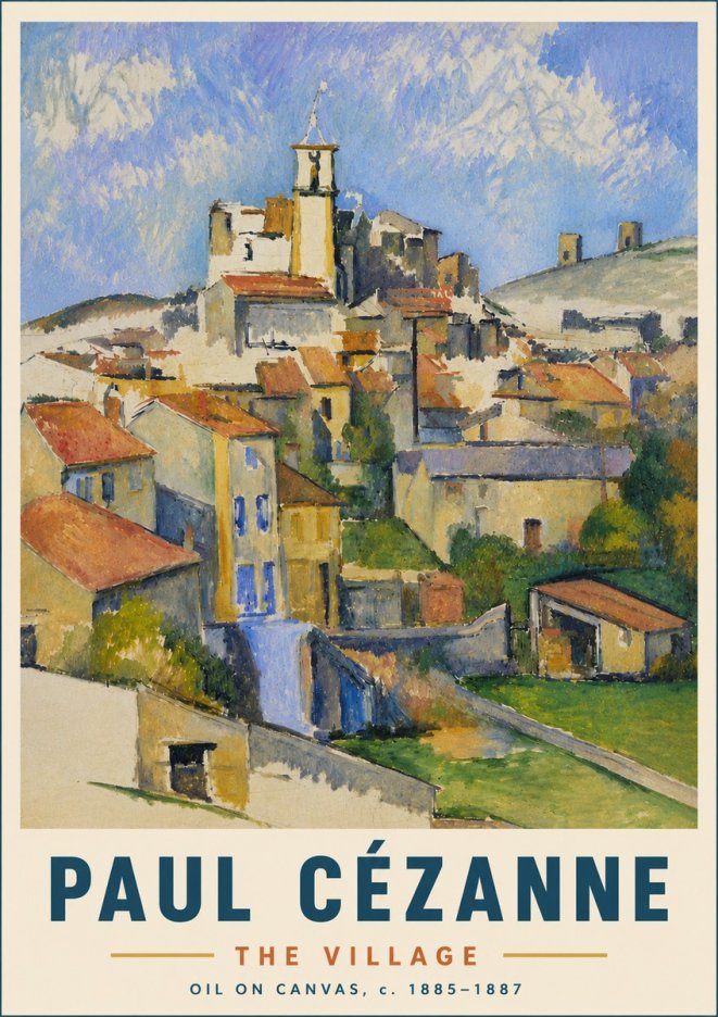 Paul Cézanne The Village III No6 - Plakat