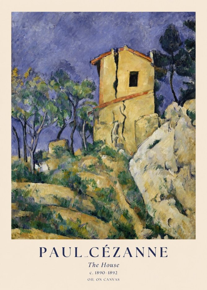 Paul Cézanne The House No1 - Plakat