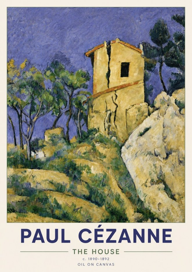 Paul Cézanne The House No6 - Plakat