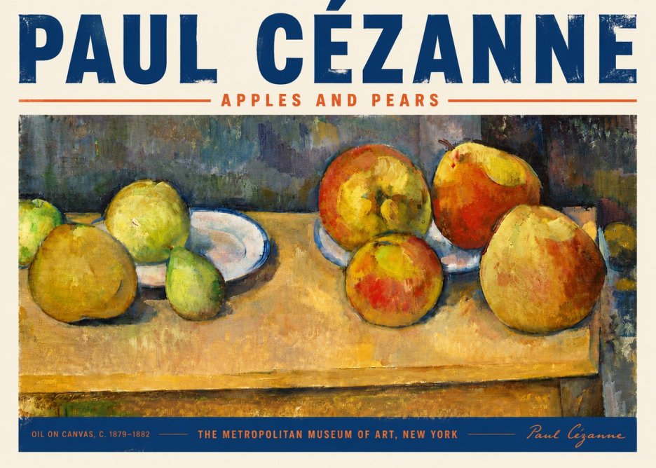 Paul Cézanne Apples and Pears No5 - Plakat