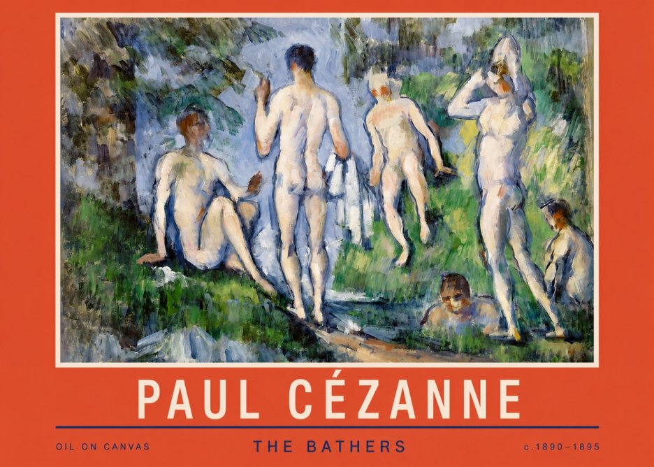 Paul Cézanne The Bathers No2 - Plakat