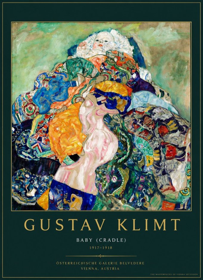 Klimt Baby (Cradle) No3 - Plakat