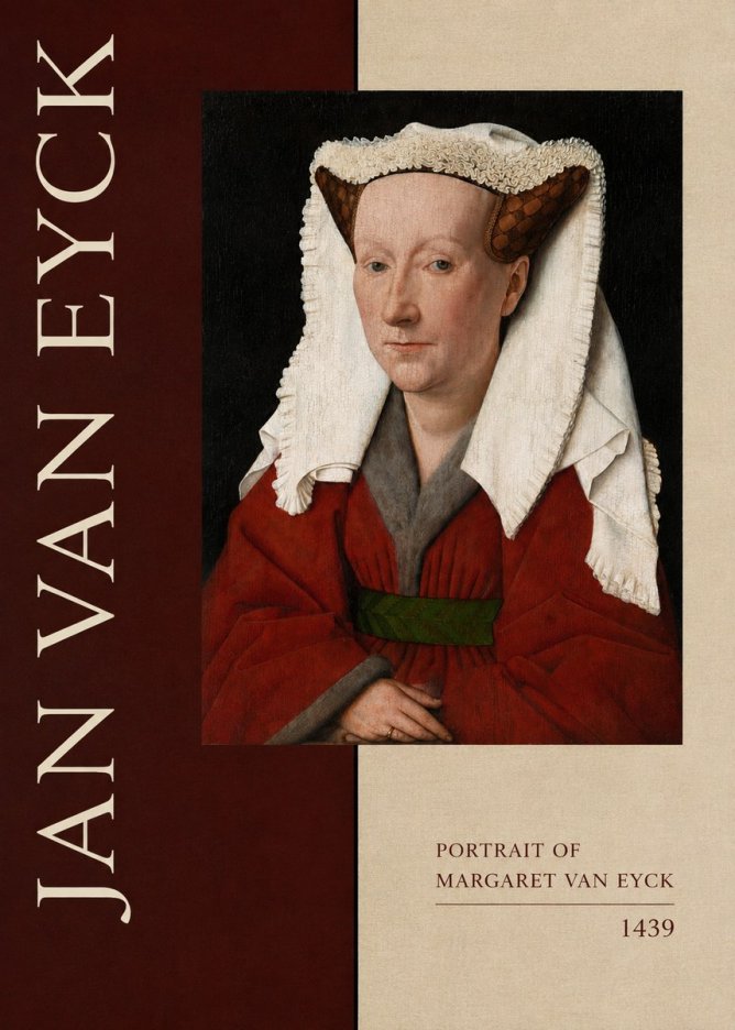 Jan van Eyck Portrait of Margaret Van Eyck II No5 - Plakat