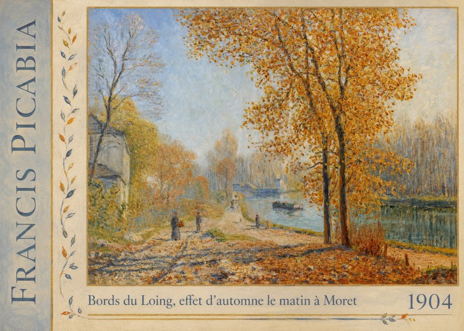 Francis Picabia Bords Du Loing, Effet D'automne Le Matin À Moret No2 - Plakat