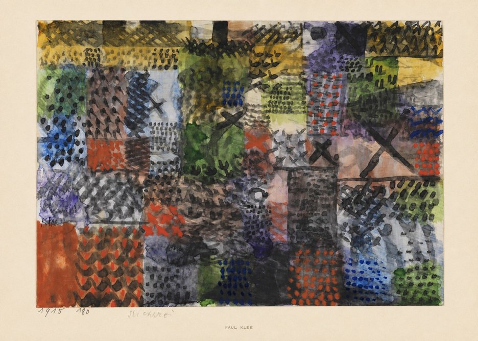 Paul Klee Stickerei No5 - Plakat
