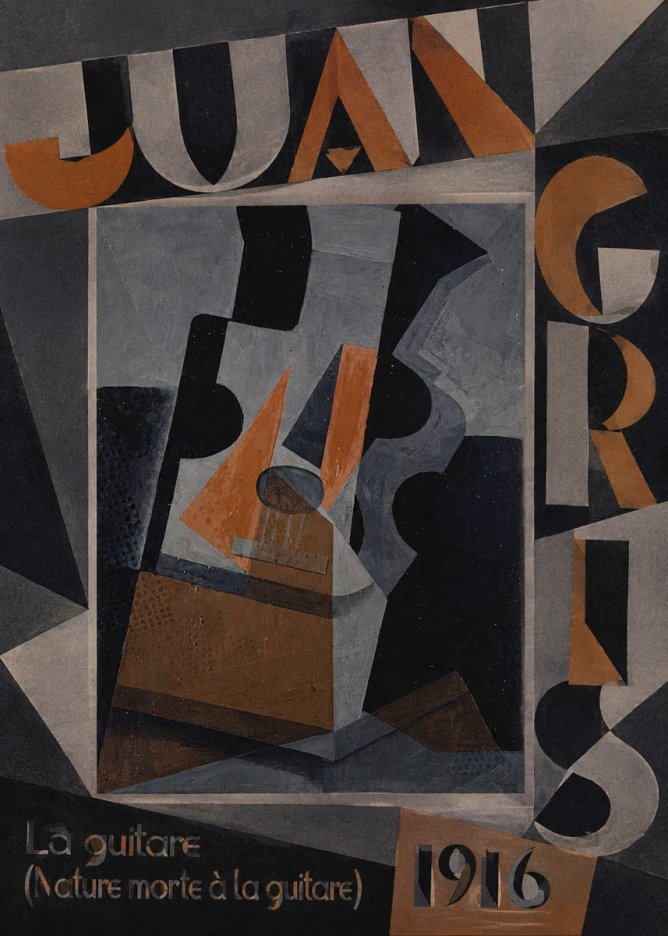 Juan Gris La Guitare (Nature Morte À La Guitare) No4 - Plakat