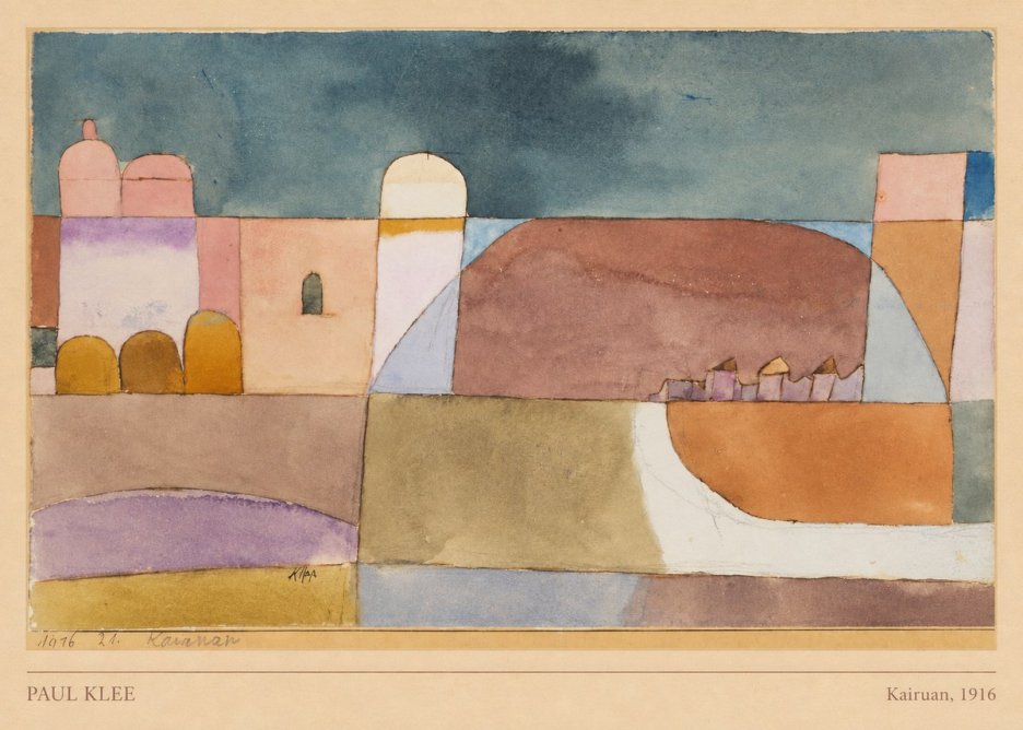 Paul Klee Kairuan, 1916 No5 - Plakat