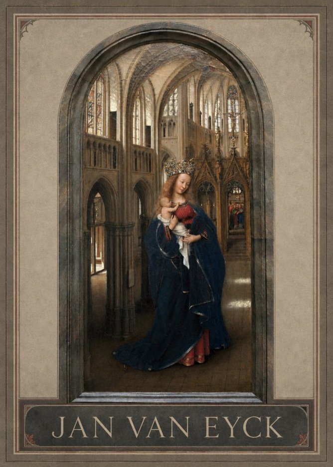 Jan van Eyck Madonna in the Church II No1 - Plakat