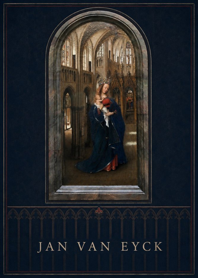 Jan van Eyck Madonna in the Church II No5 - Plakat