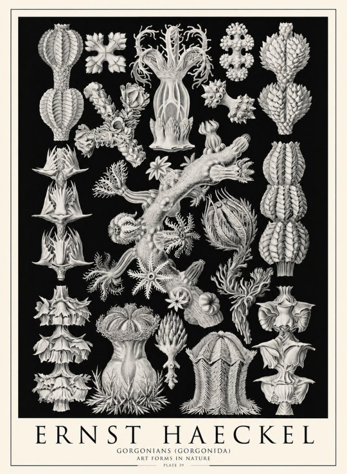 Ernst Haeckel Gorgonians No4 - Plakat