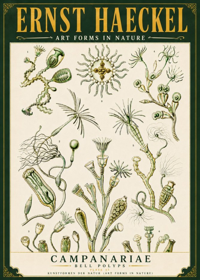 Ernst Haeckel Campanariae – Bell Polyps No6 - Plakat