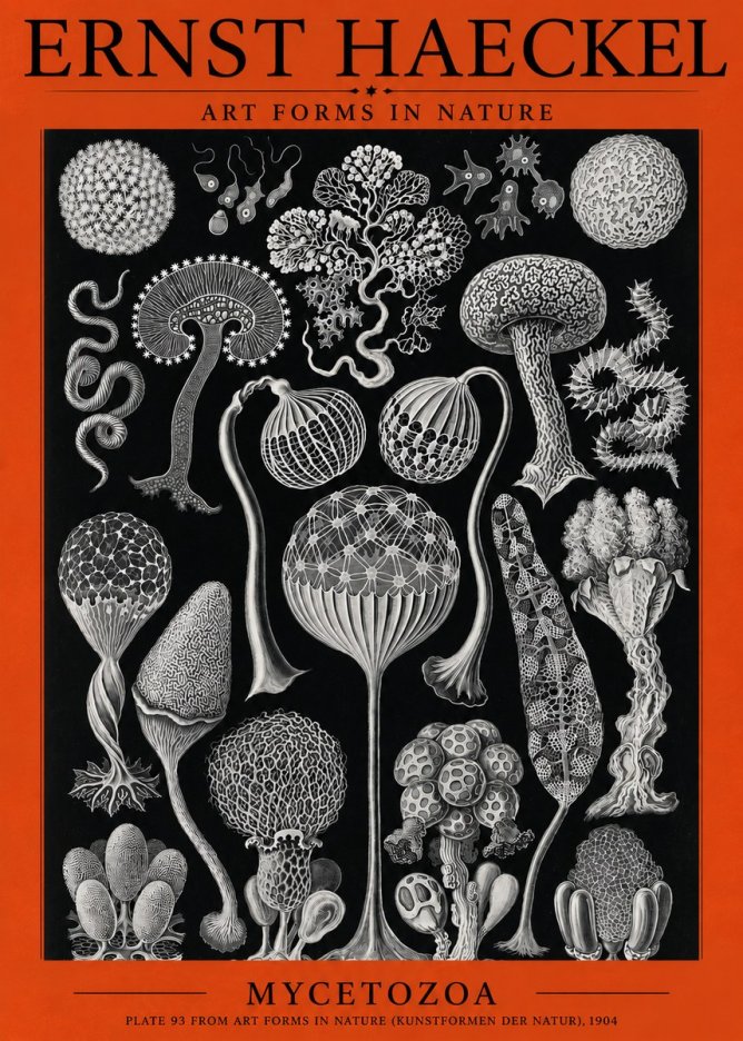 Ernst Haeckel Mycetozoa No3 - Plakat