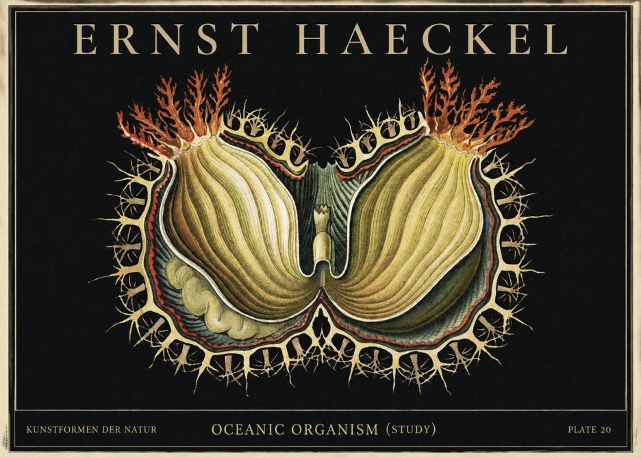 Ernst Haeckel Nature's Architecture No4 - Plakat