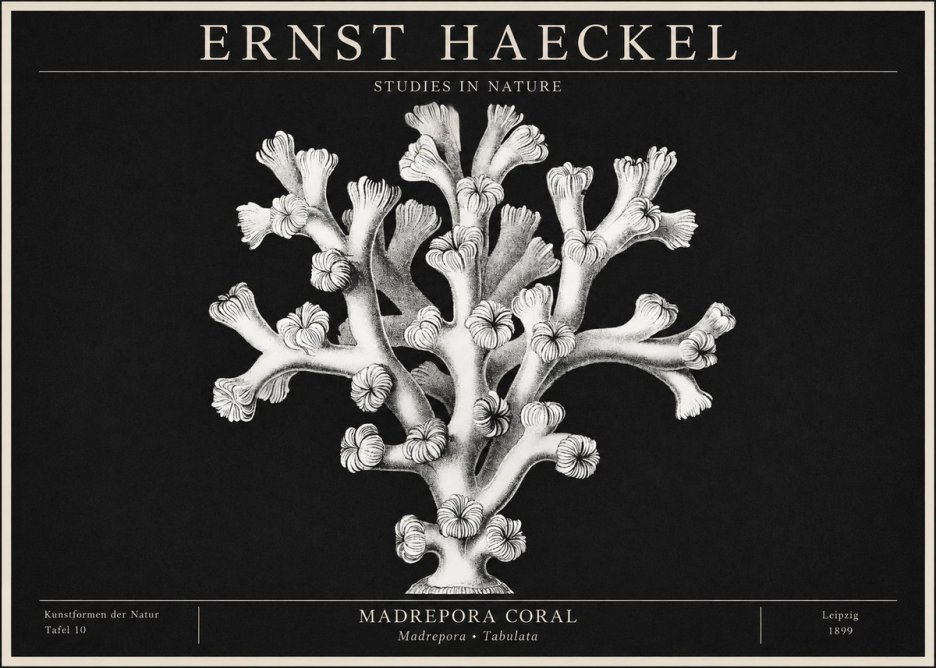 Ernst Haeckel Corallium Rubrum I No2 - Plakat