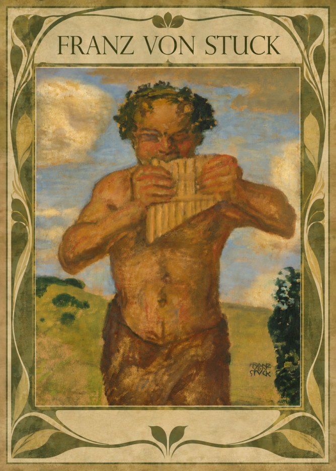 Franz von Stuck Faun No5 - Plakat