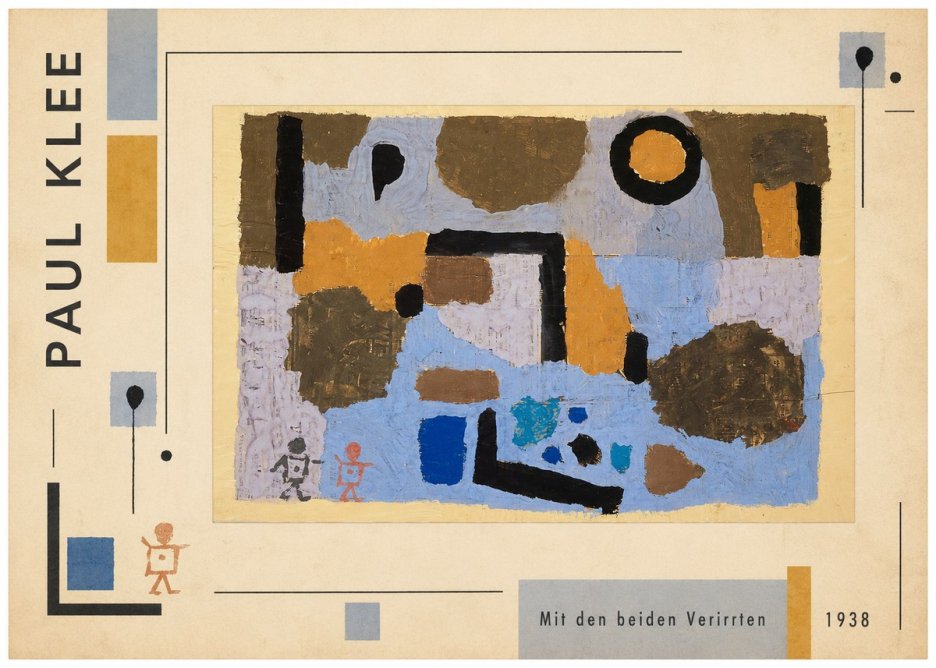 Paul Klee Mit Den Beiden Verirrten No2 - Plakat