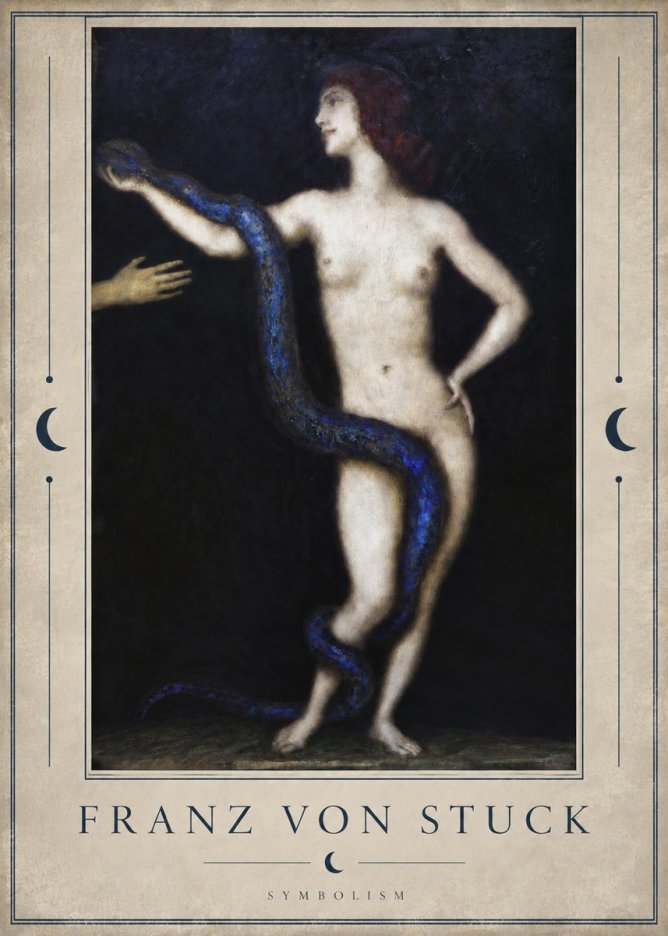 Franz von Stuck Sin No3 - Plakat