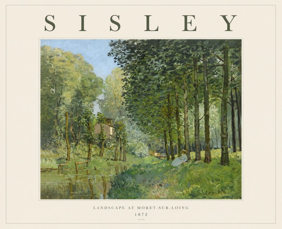 Sisley Landscape at Moret-sur-loing No1 - Plakat