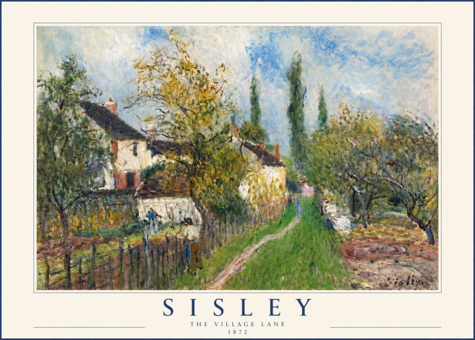 Sisley The Village Lane No4 - Plakat