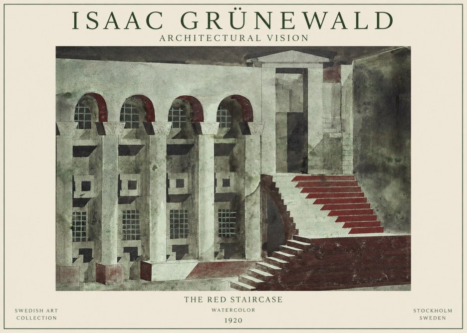 Isaac Grünewald The Steps of Silence No2 - Plakat