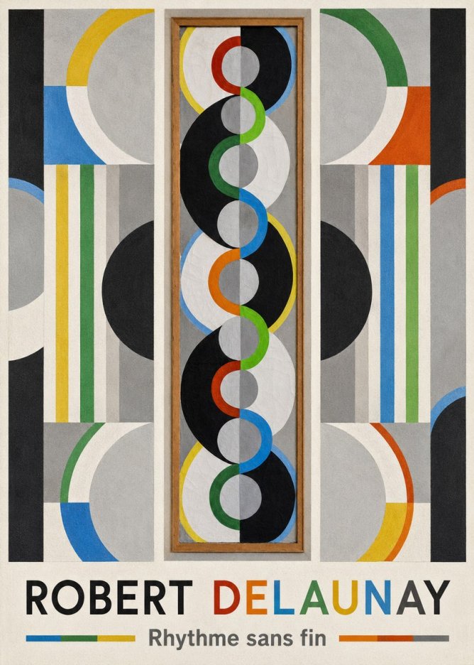 Robert Delaunay Rythme Sans Fin II No1 - Plakat