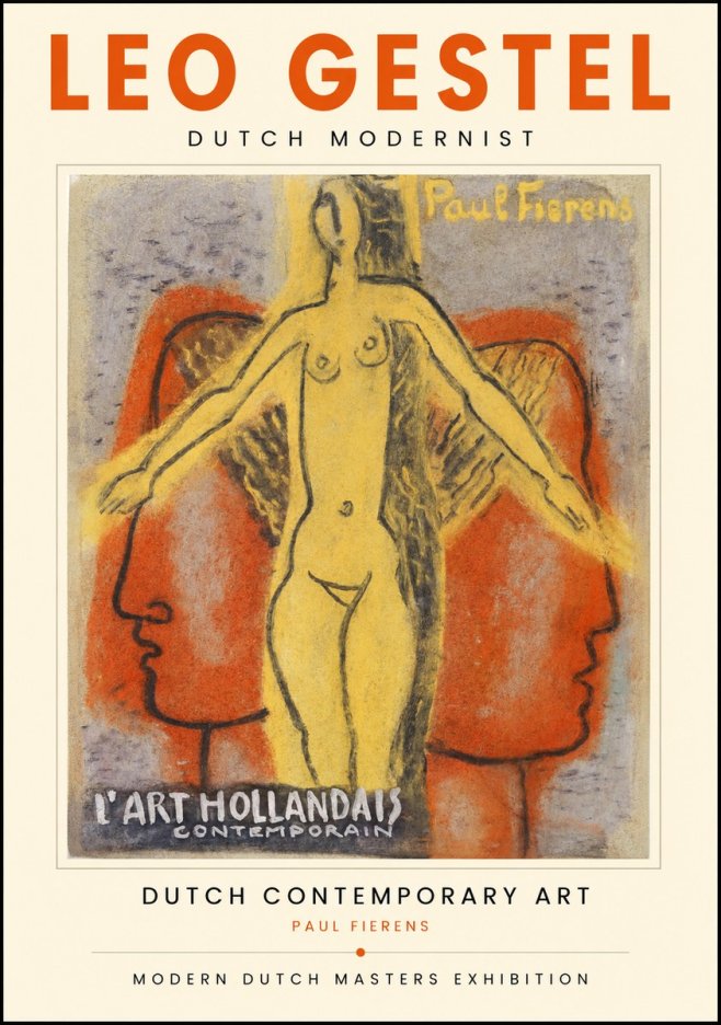 Leo Gestel L'art Hollandais Contemporain I No1 - Plakat