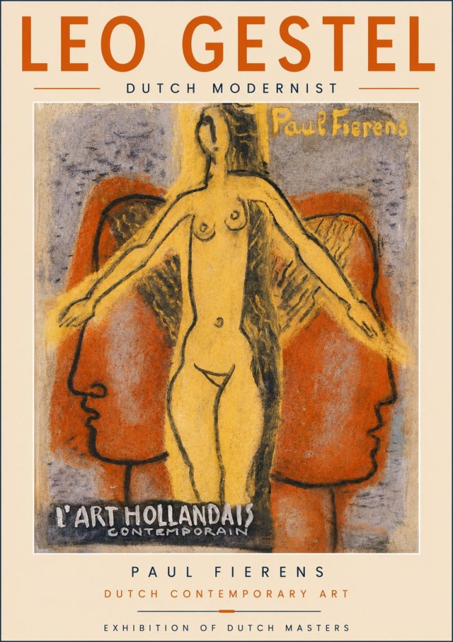 Leo Gestel L'art Hollandais Contemporain I No5 - Plakat