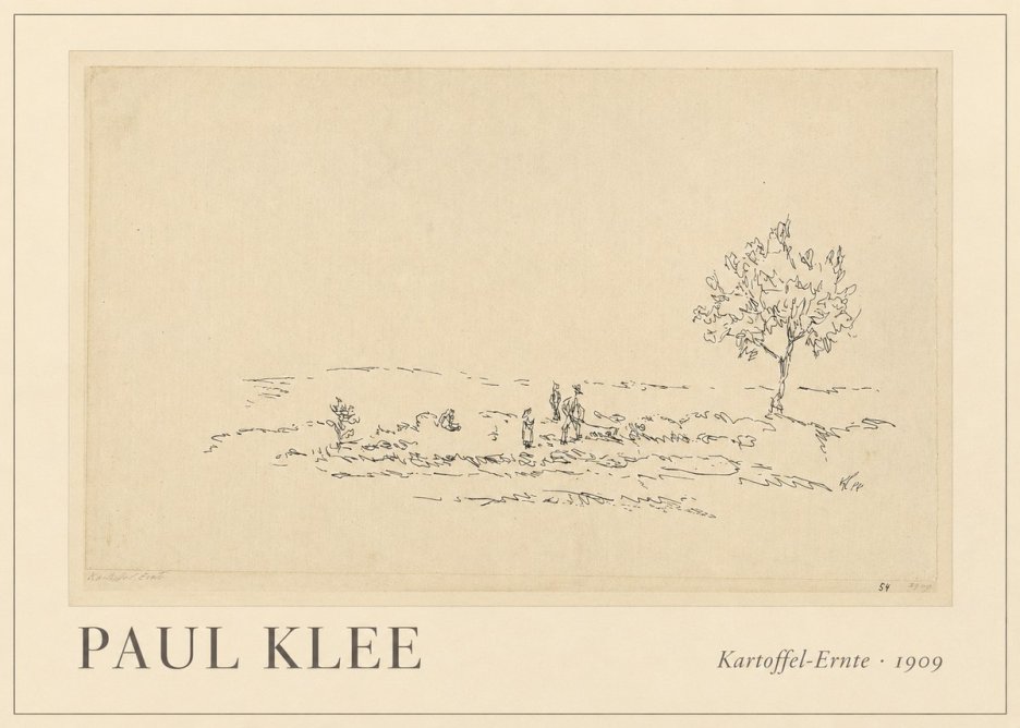 Paul Klee Kartoffel-ernte No1 - Plakat