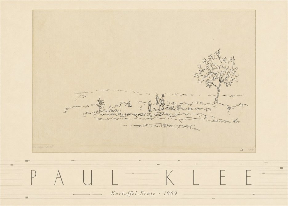 Paul Klee Kartoffel-ernte No3 - Plakat