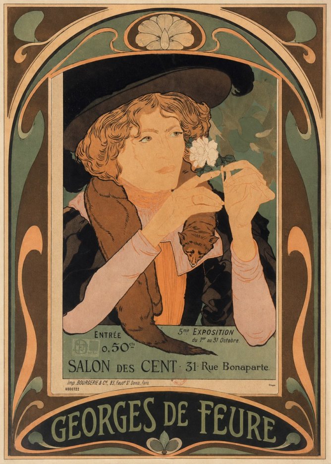 Georges de Feure Salon Des Cent No5 - Plakat