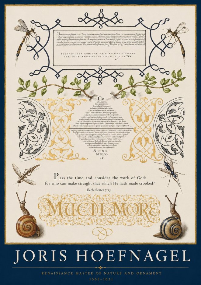 Joris Hoefnagel Memento Mori No3 - Plakat