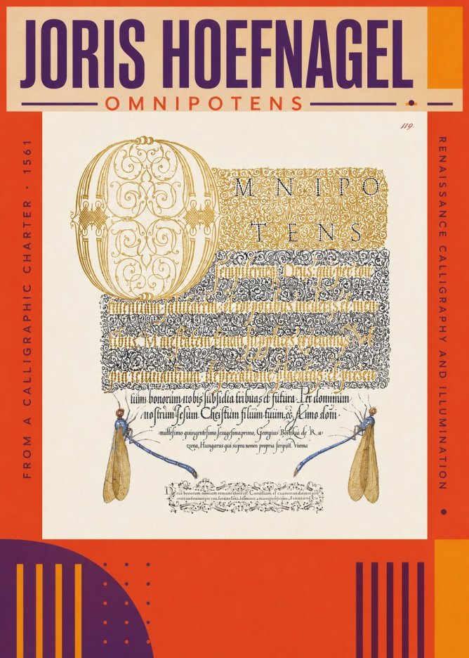 Joris Hoefnagel Omnipotens No3 - Plakat