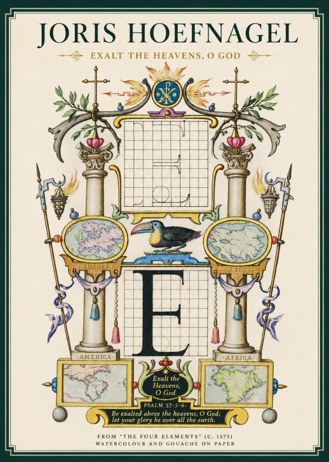 Joris Hoefnagel Exalt the Heavens, O God No3 - Plakat