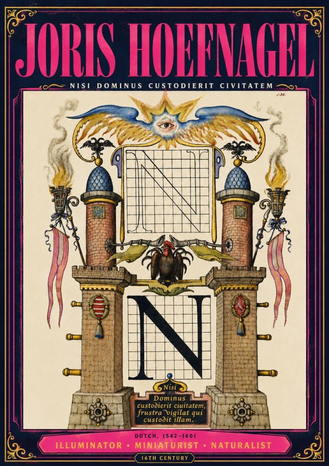 Joris Hoefnagel The Letter N No4 - Plakat
