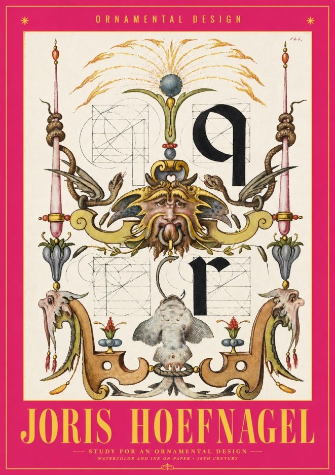 Joris Hoefnagel Ornamental Design I No2 - Plakat