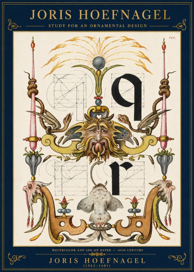 Joris Hoefnagel Ornamental Design I No3 - Plakat