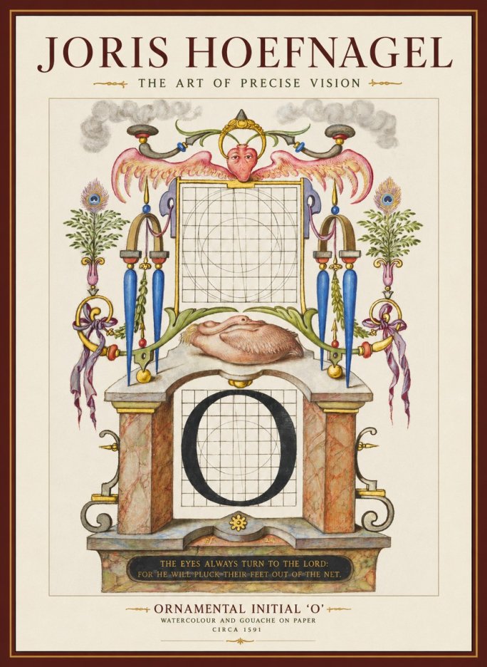 Joris Hoefnagel Ornamental Initial 'O' No1 - Plakat