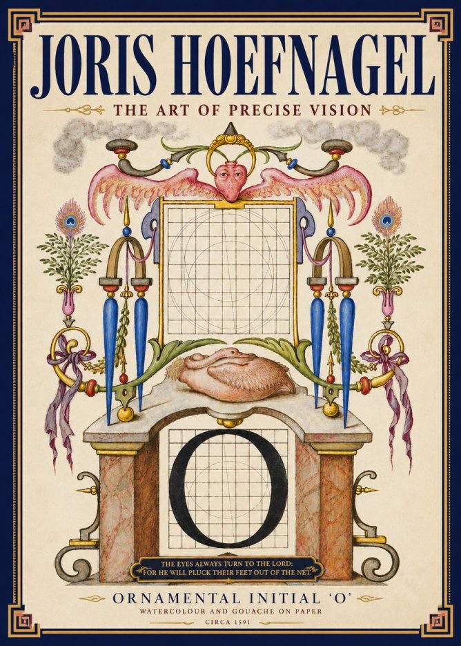 Joris Hoefnagel Ornamental Initial 'O' No4 - Plakat