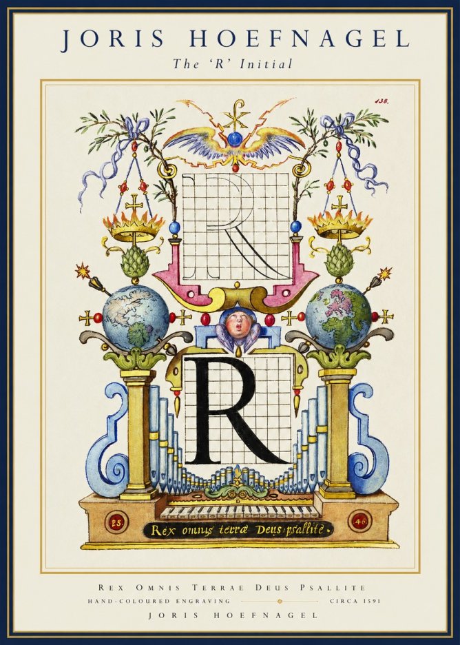 Joris Hoefnagel The 'R' Initial No1 - Plakat