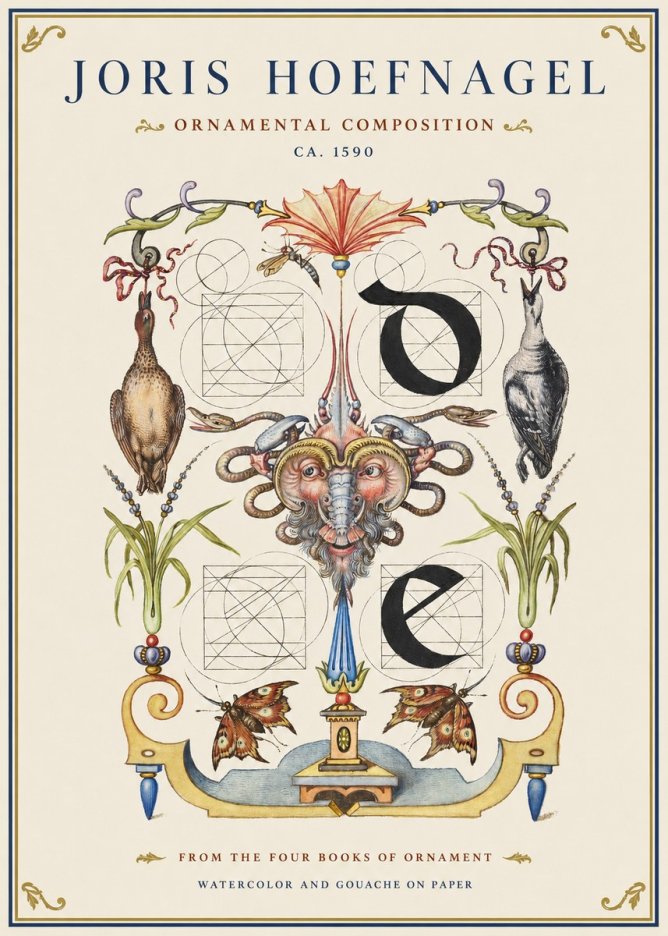 Joris Hoefnagel Ornamental Composition No1 - Plakat