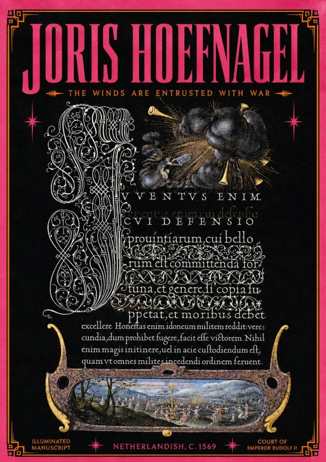 Joris Hoefnagel The Winds Are Entrusted with War No5 - Plakat