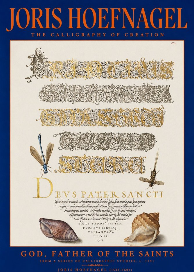 Joris Hoefnagel Praise Be to God the Father No3 - Plakat