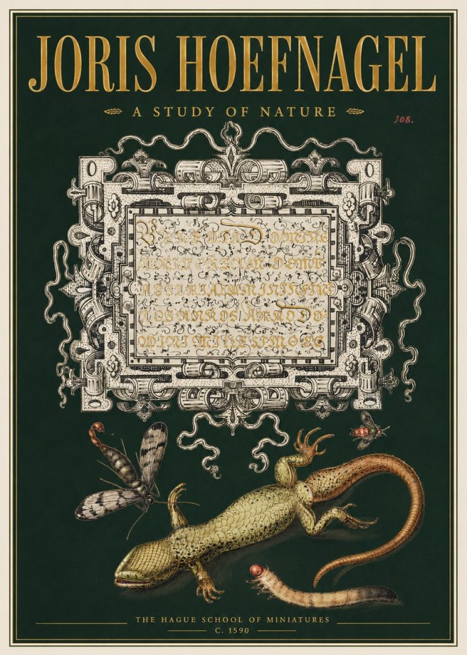Joris Hoefnagel A Study of Nature III No3 - Plakat