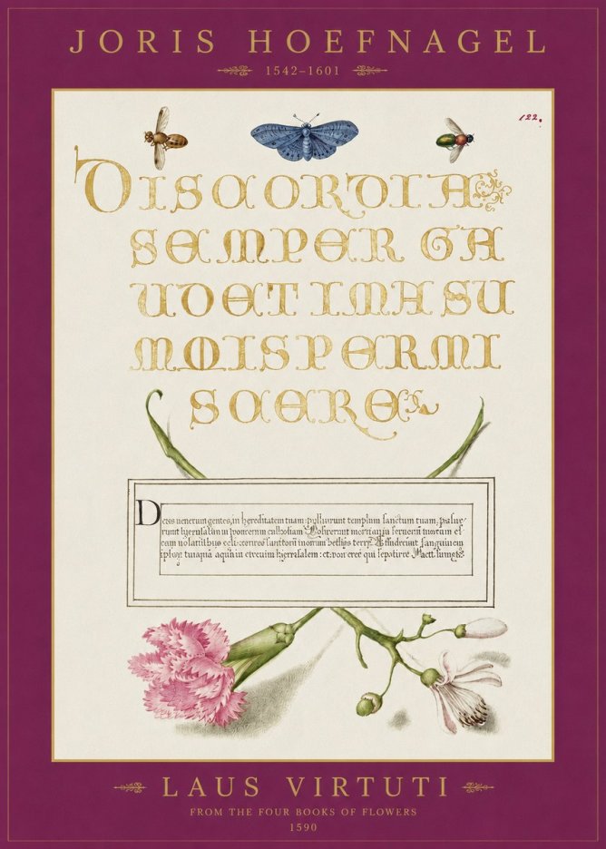 Joris Hoefnagel Laus Virtuti No2 - Plakat