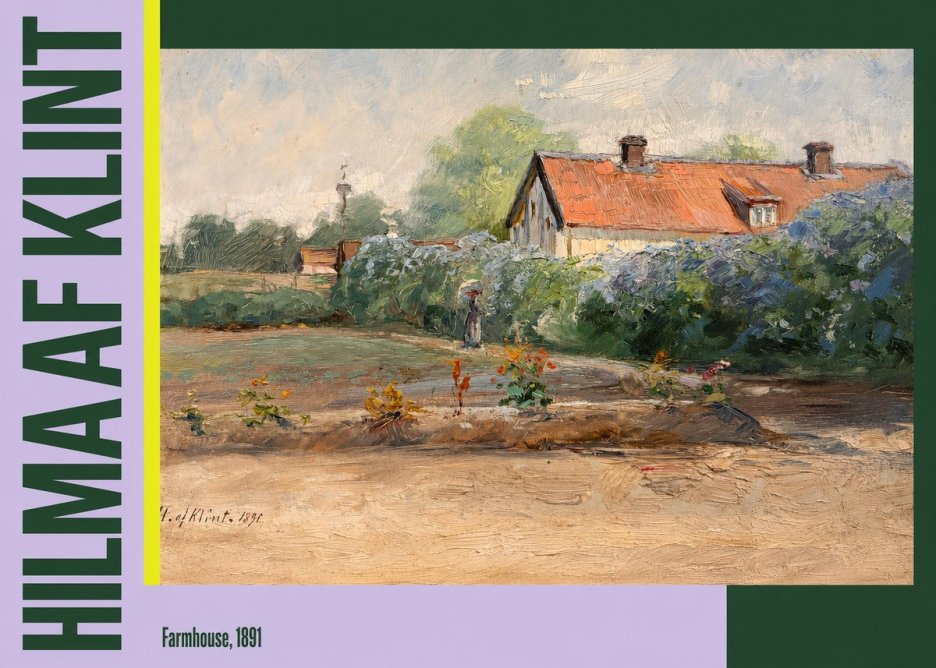 Hilma af Klint Farmhouse, 1891 No3 - Plakat